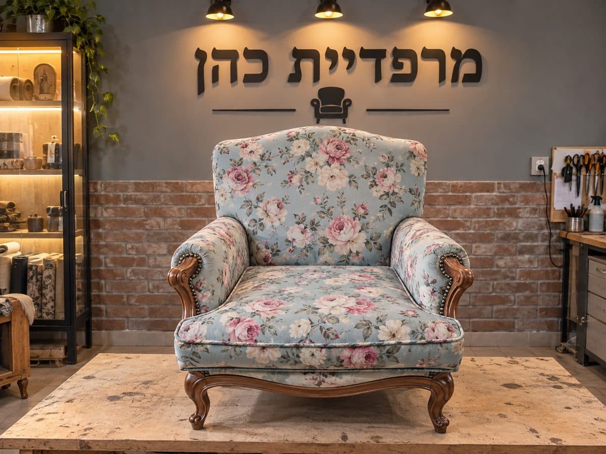כורסה בסגנון עתיק — אחרי