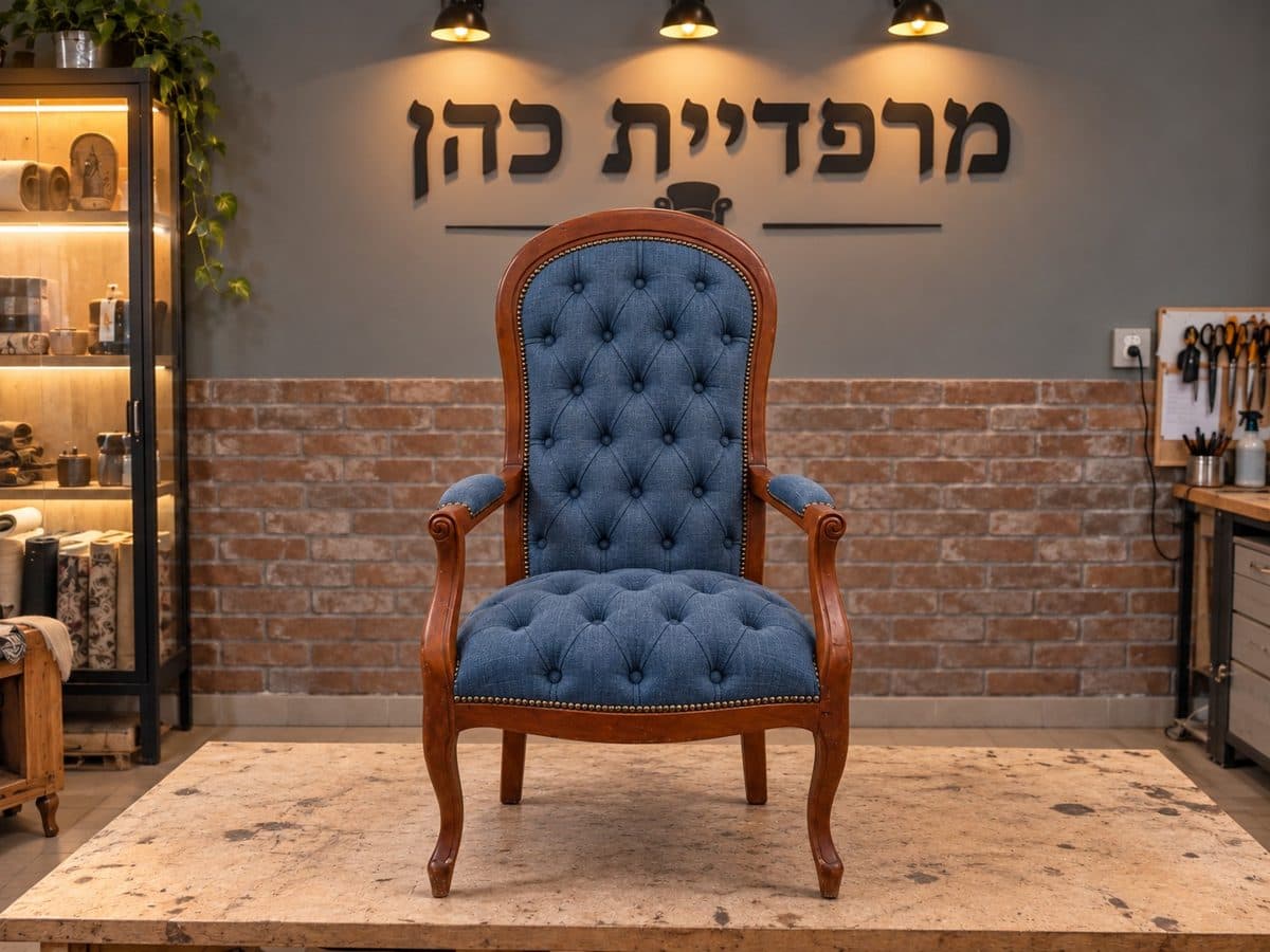 כורסה בסגנון עתיק — אחרי